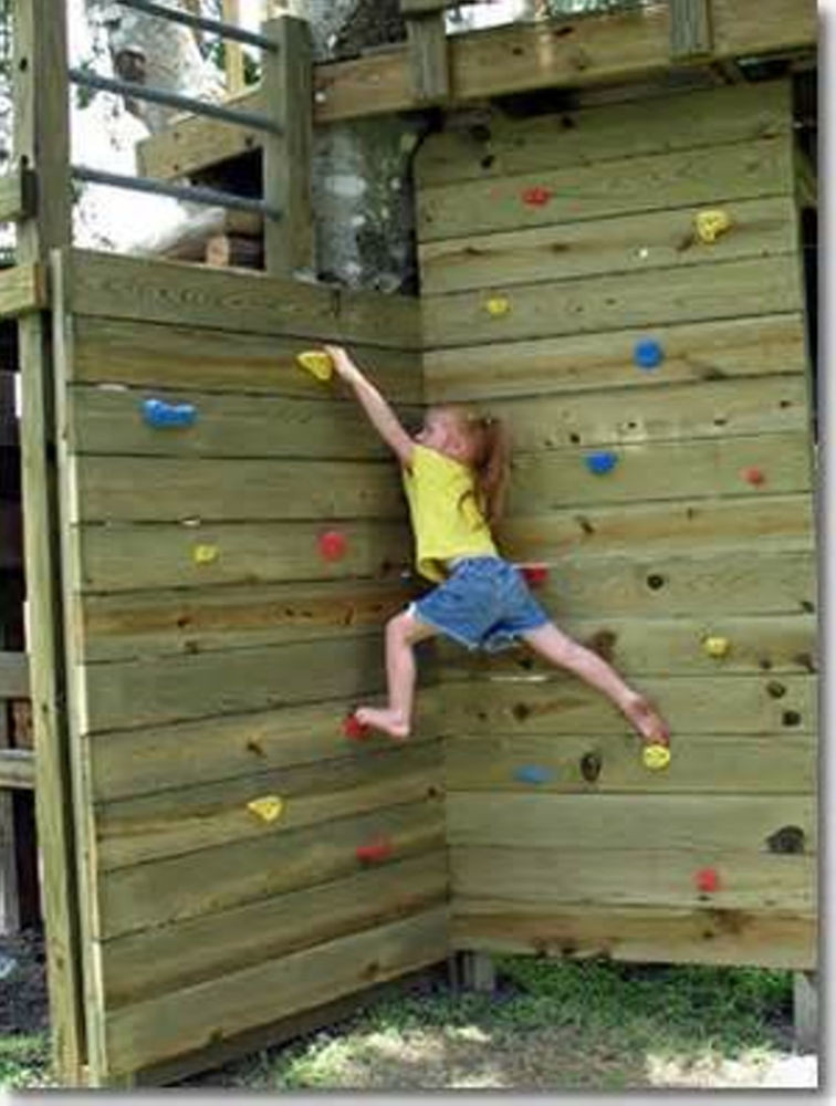 DIY Climbing Wall For Kids
 x10 Screw on Green posite Sand Grip Rock Wall Climbing