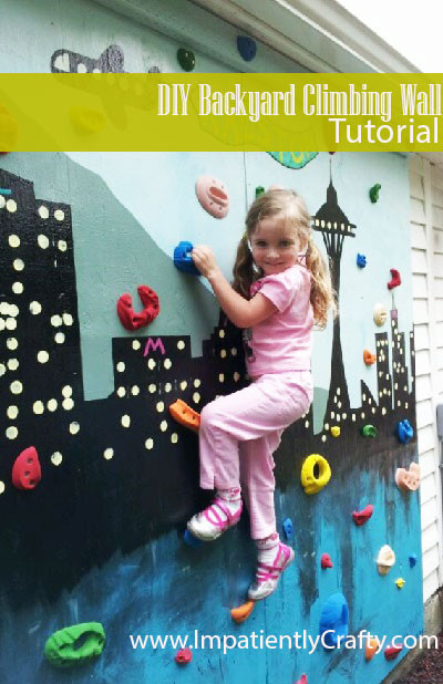 DIY Climbing Wall For Toddlers
 DIY Backyard Climbing Wall
