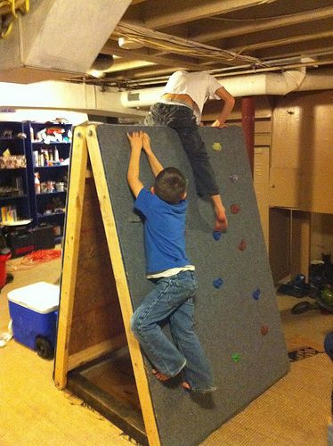 DIY Climbing Wall For Toddlers
 Climbing wall Climbing and Rock climbing walls on Pinterest