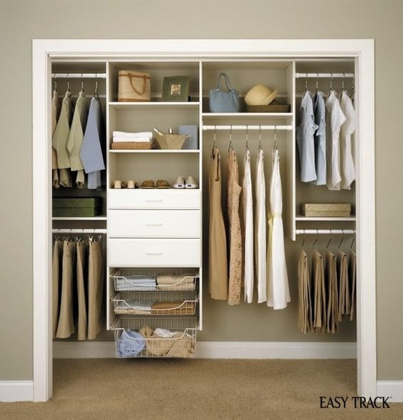 DIY Closet Organizing
 Giveaway Win an Easy Track DIY Closet Organization System