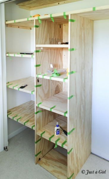 DIY Closet Shelves Plans
 Pin by Lene Does It All on Closet Ideas