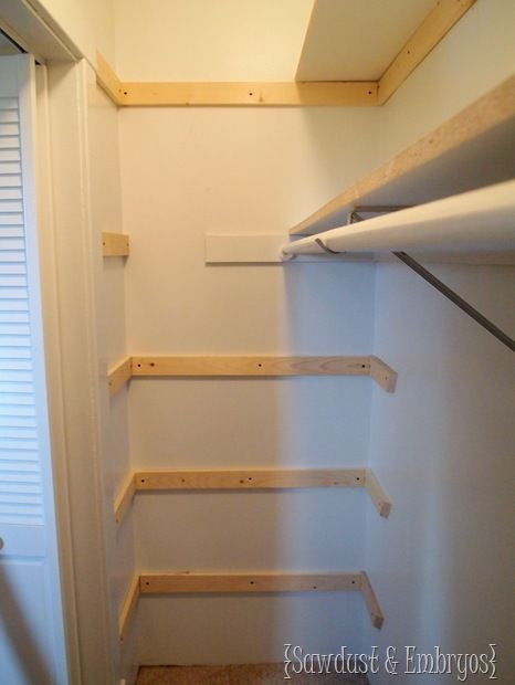 DIY Closet Shelves Plans
 DIY Custom Closet Shelving Tutorial Nursery Ideas
