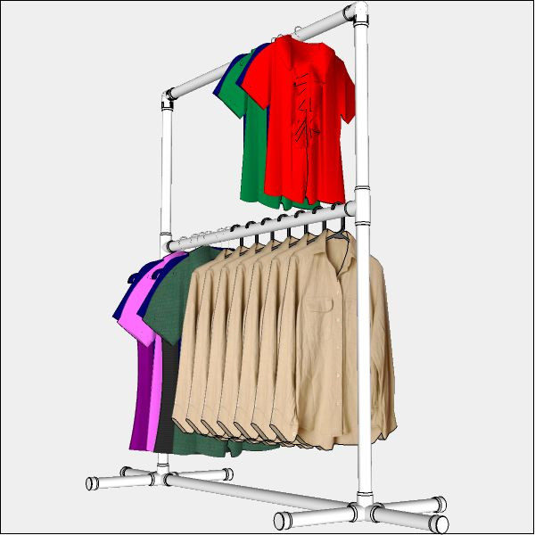 DIY Clothing Rack For Yard Sale
 clothing rack fitkit