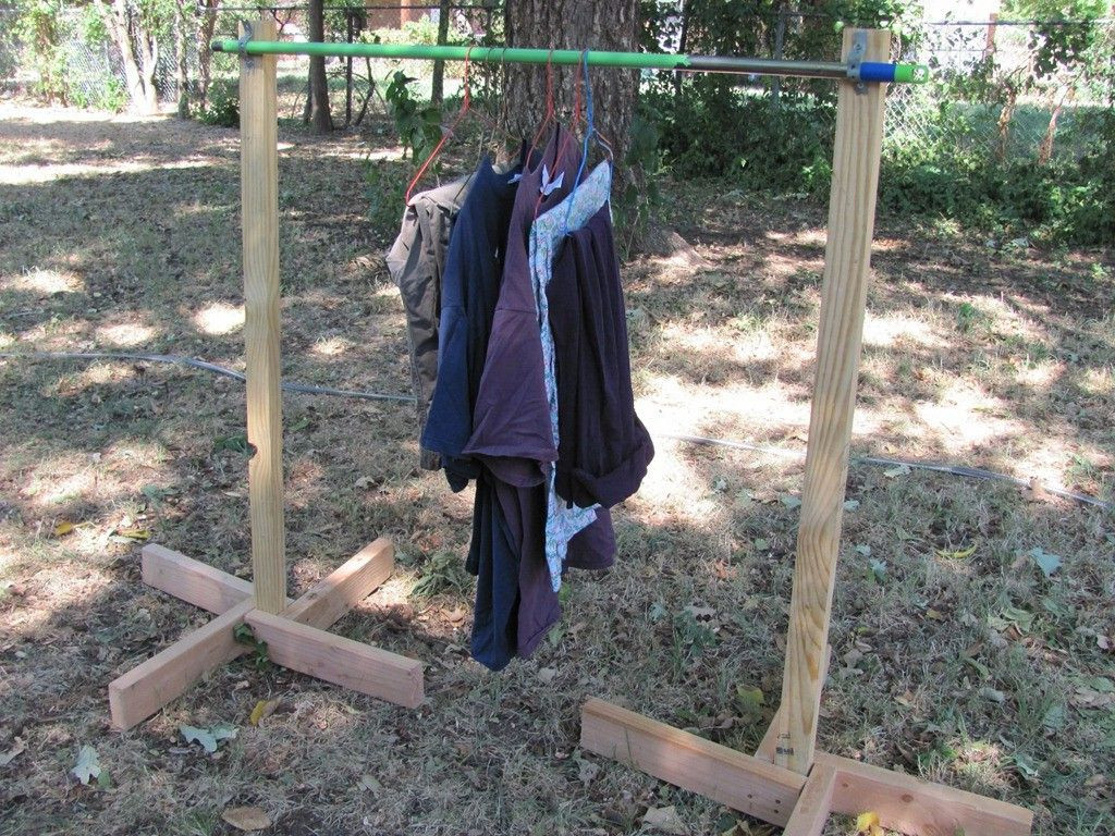 DIY Clothing Rack For Yard Sale
 How to Have A Successful Yard SALE – Part THREE