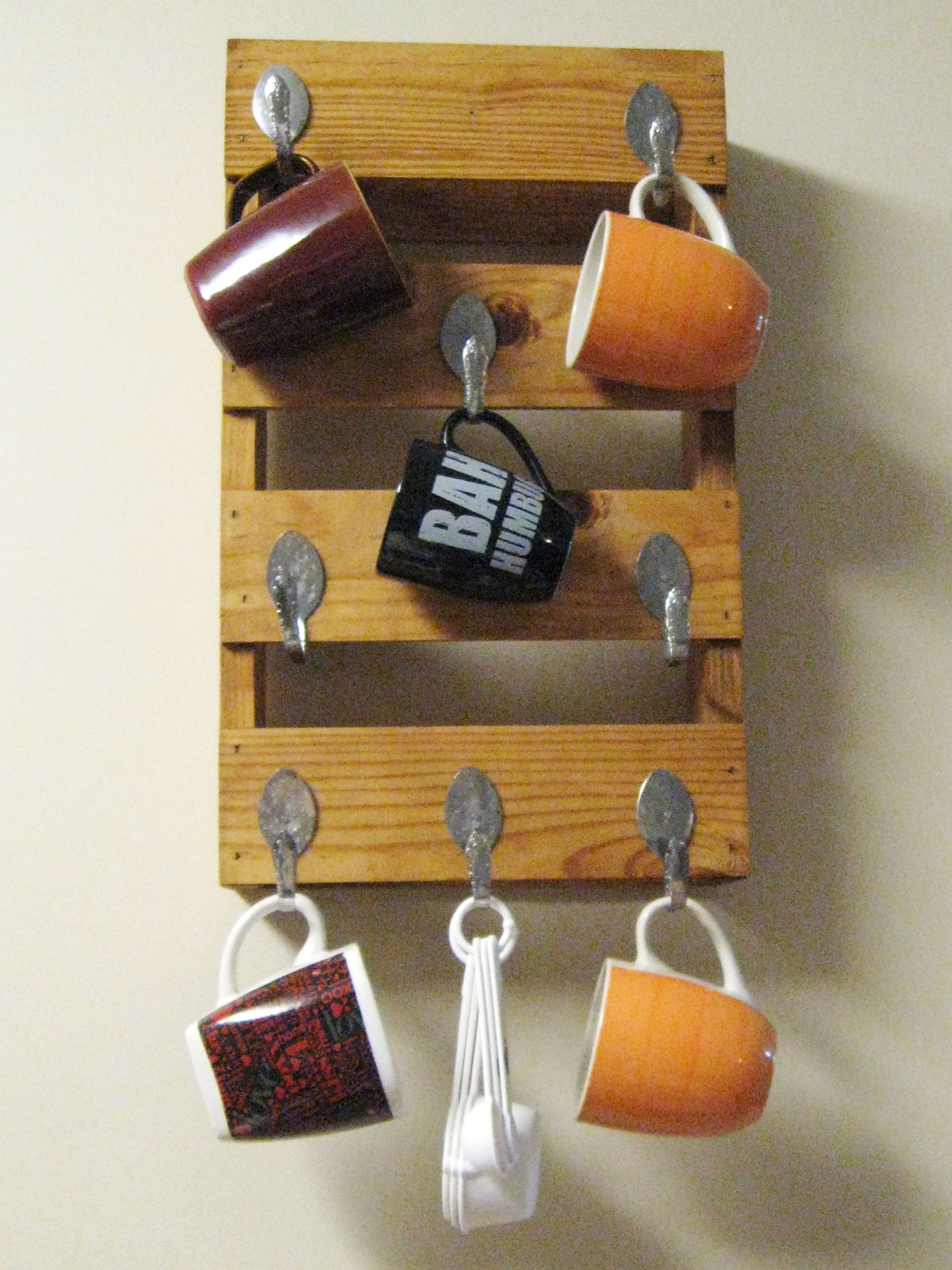 DIY Coffee Mug Rack
 DIY Coffee Stained Mug Rack