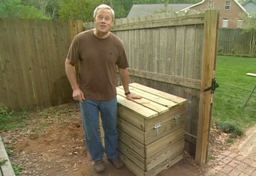 DIY Compost Bins Wood
 post Bin DIY with hinged lid & side door use naturally