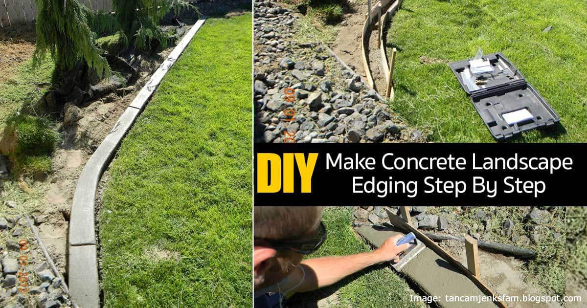 Diy Concrete Landscape Edging
 DIY Make Concrete Landscape Edging Step By Step