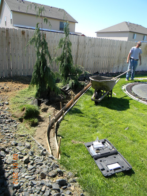 Diy Concrete Landscape Edging
 Home Is Where They Love You DIY Landscaping Curb