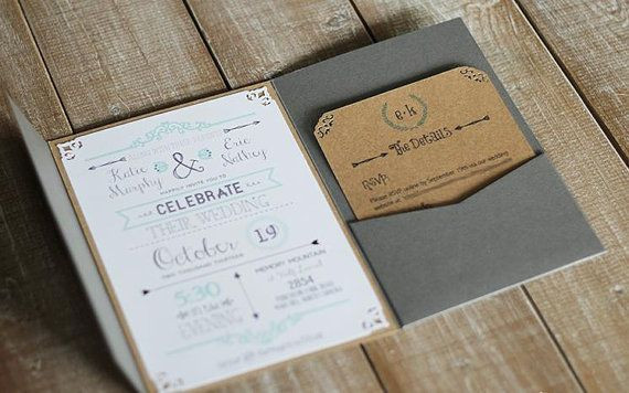 Diy Country Wedding Invitations
 21 best images about wedding invitations on Pinterest