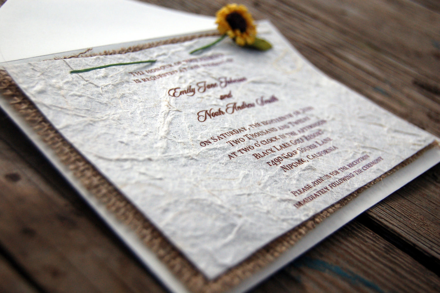 Diy Country Wedding Invitations
 Unavailable Listing on Etsy