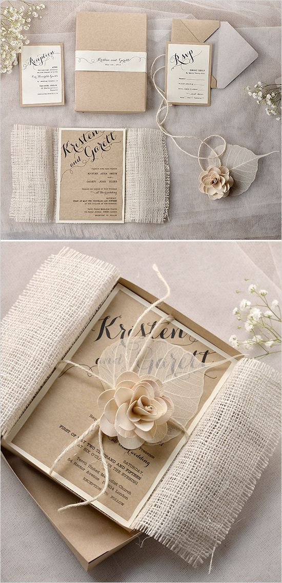 Diy Country Wedding Invitations
 508 best images about DIY Wedding Invitations Ideas on