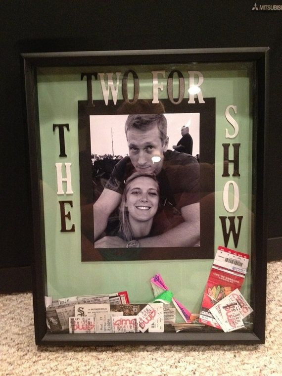 DIY Couples Gift Ideas
 Ticket Box totally making this myself I have every movie