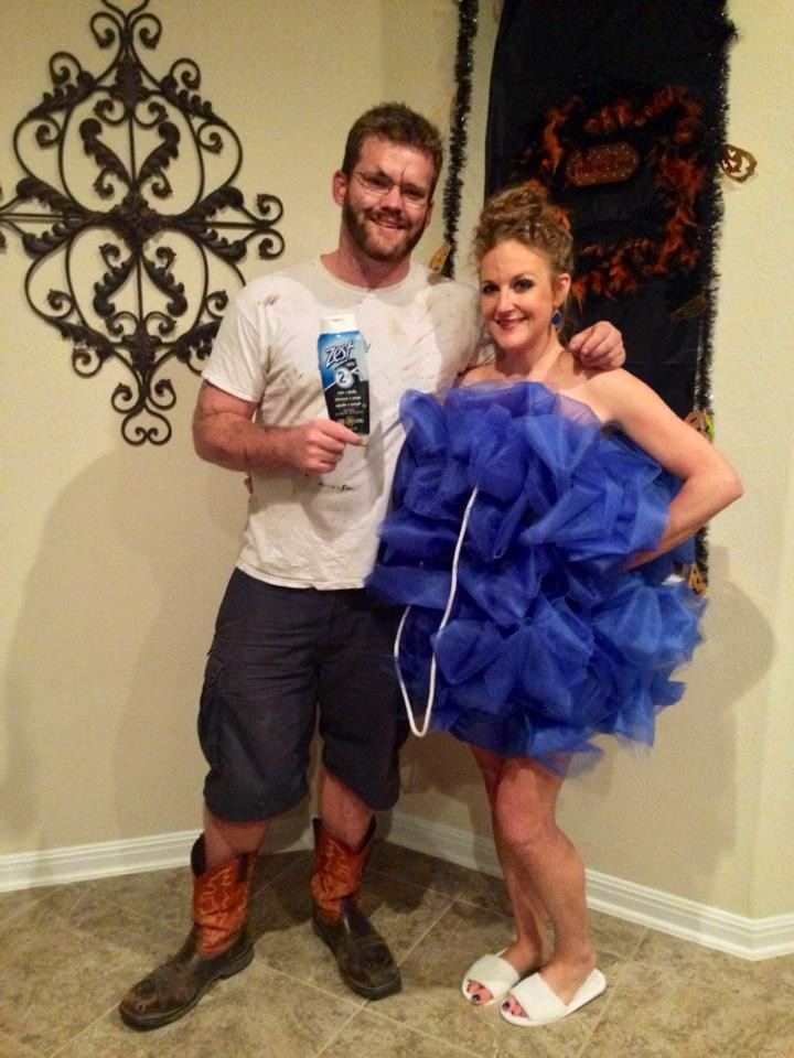 DIY Couples Halloween Costumes
 My friends are crafty Homemade Halloween costumes for