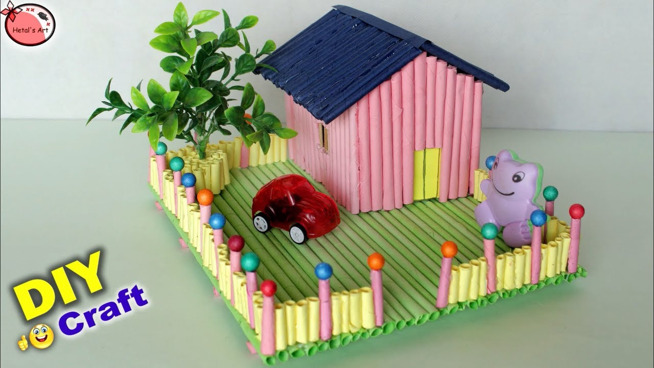 Diy Crafts For Kids Room
 Amazing Mini Craft House Making House Craft for Kids