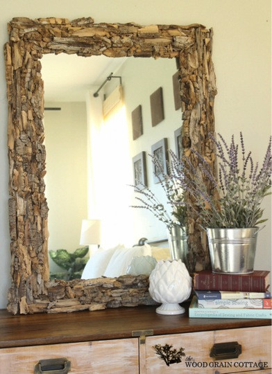DIY Decorate Mirror Frame
 Beautiful DIY Driftwood Mirror Do It Yourself Fun Ideas