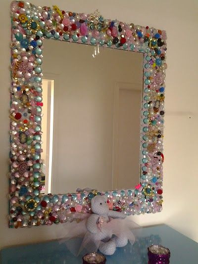 DIY Decorate Mirror Frame
 espelho