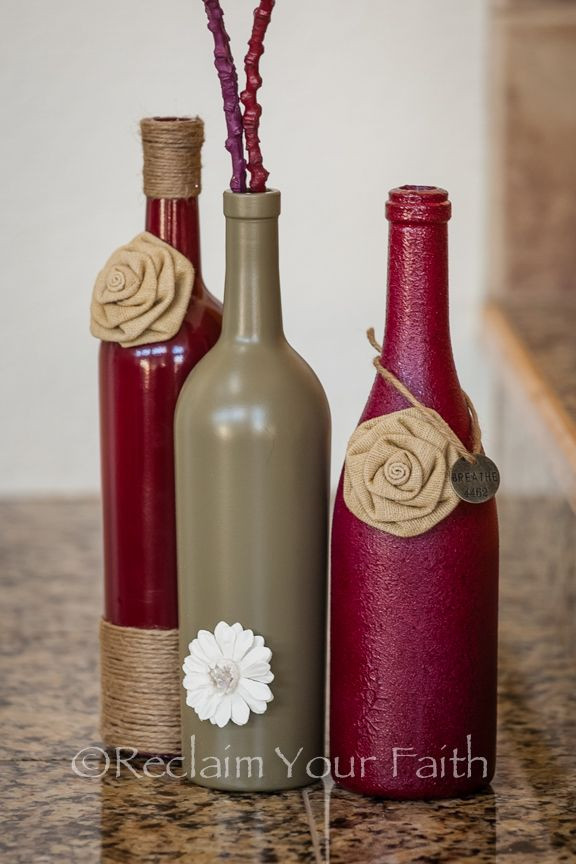 DIY Decorated Wine Bottles
 40 DIY Wine Bottle Projects And Ideas You Should