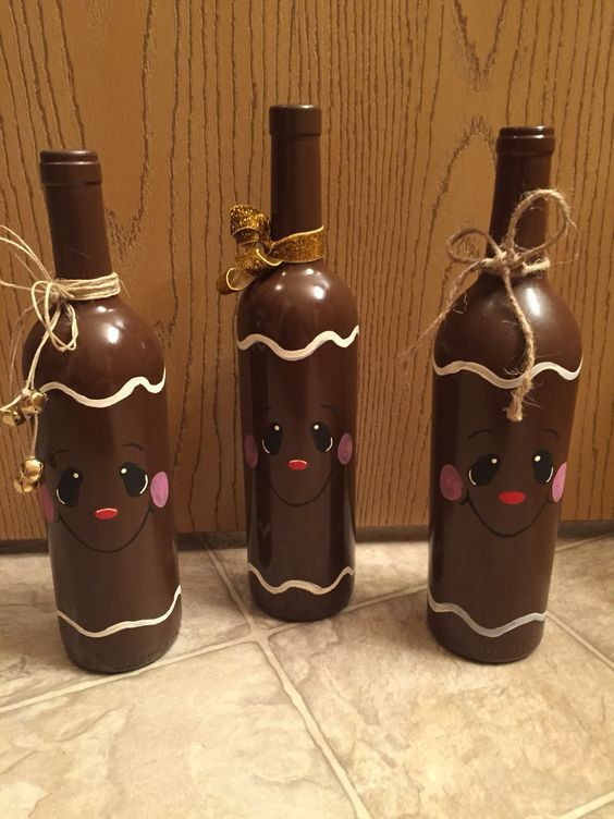 DIY Decorated Wine Bottles
 10 Fabulous Christmas DIY Wine Bottles