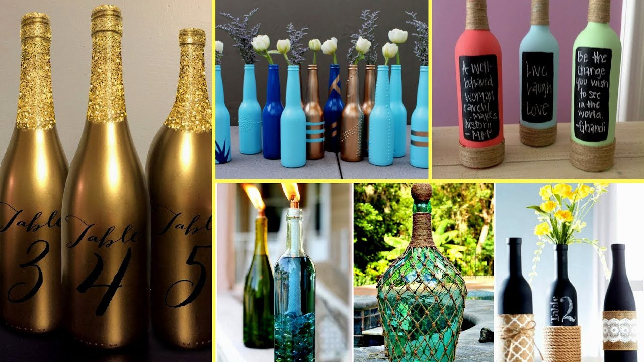 DIY Decorated Wine Bottles
 30 Beautiful Wine Bottle Decorating Ideas – DIY Recycled
