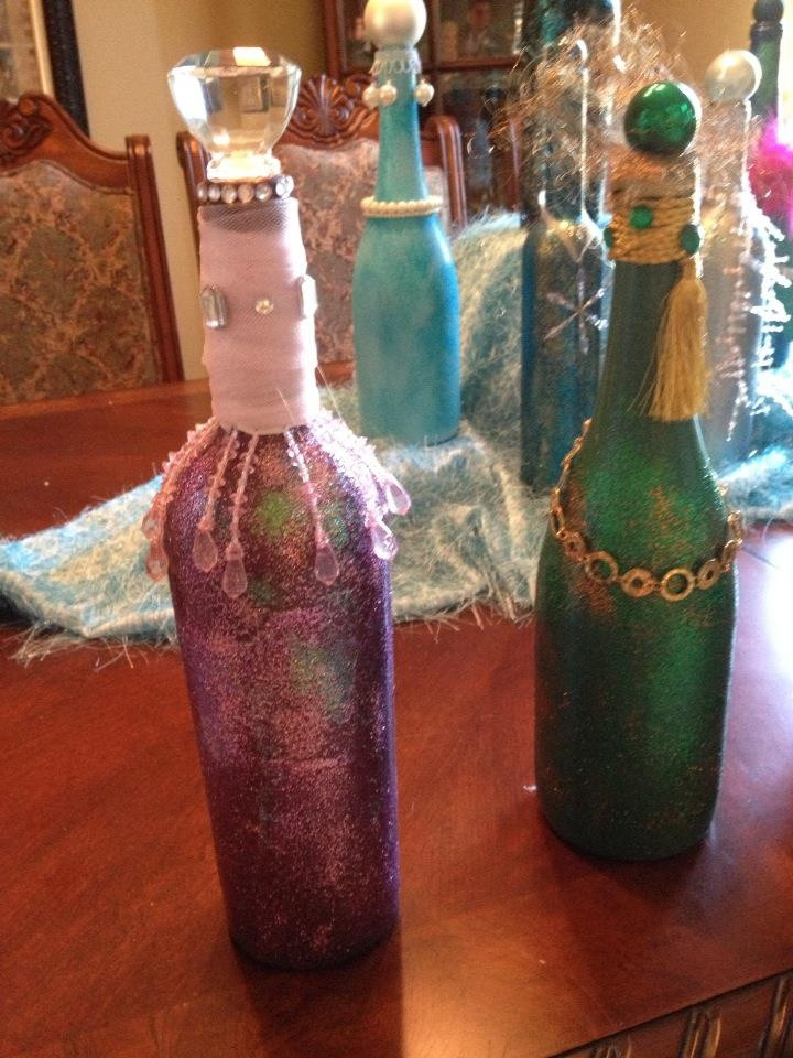 DIY Decorated Wine Bottles
 Decorated DIY Wine Bottle DIY wine bottle crafts