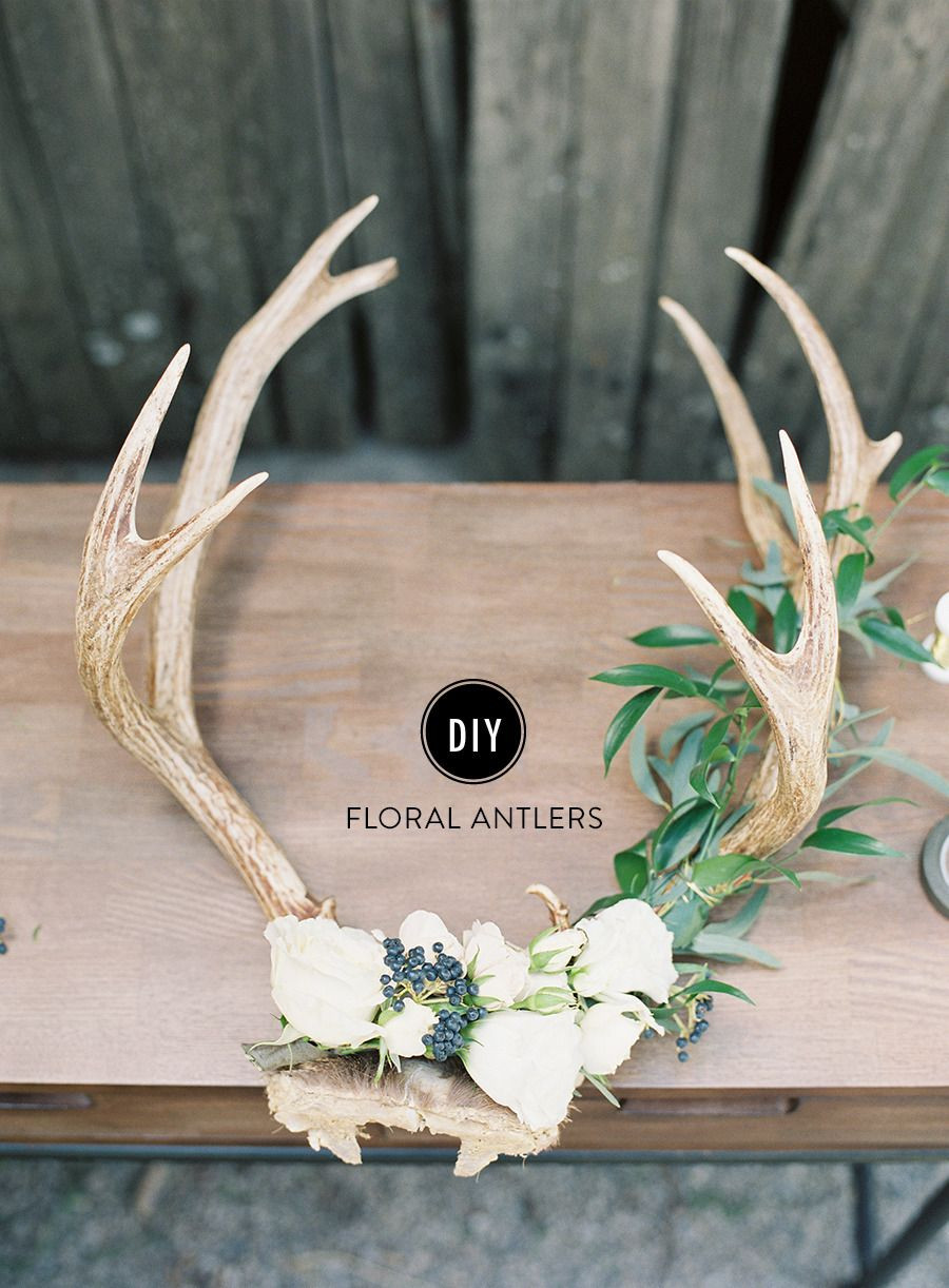 DIY Deer Antler Decor
 DIY Holiday Floral Antlers