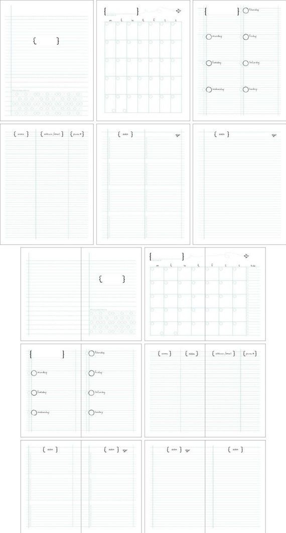 DIY Digital Planner
 DIY Planner and Calendar PDF digital file by droplet on