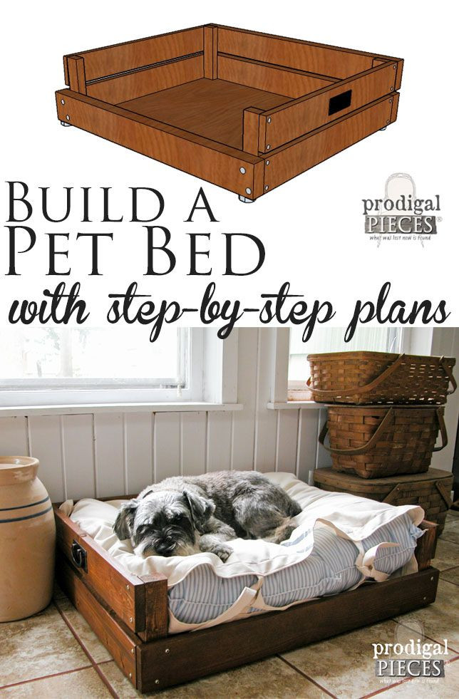 DIY Dog Bed For Big Dogs
 Pet Bed DIY Building Plans & Tutorial Pets