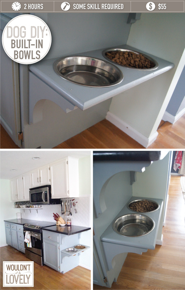 DIY Dog Bowl
 DIY Built in Dog Bowls — Wouldn t it be Lovely