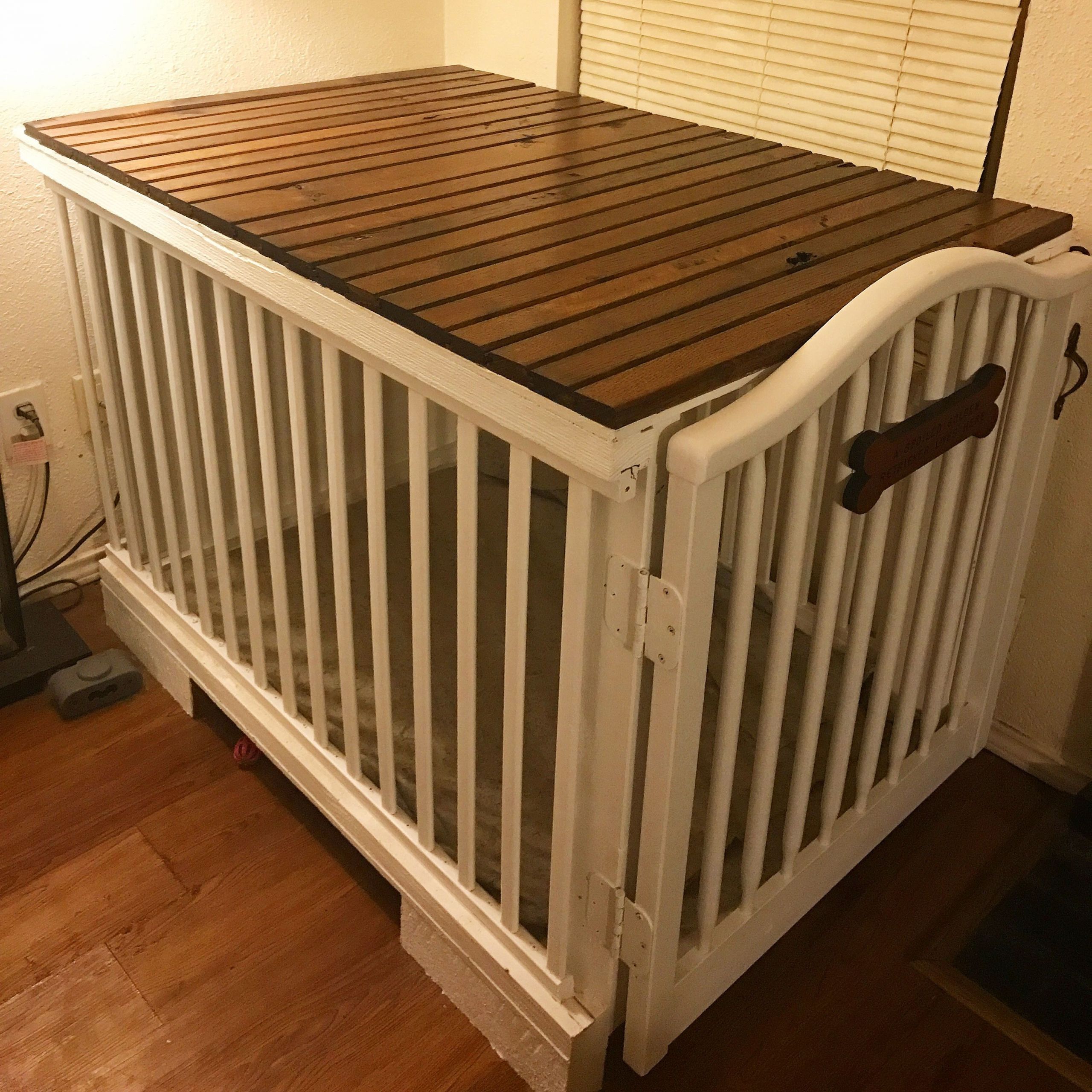 DIY Dog Cages
 Baby Crib Dog Cage Goldenacresdogs