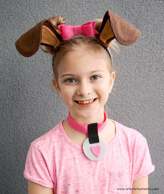 DIY Dog Costume For Humans
 Felt Rainbow Heart Garland Laura s Crafty Life