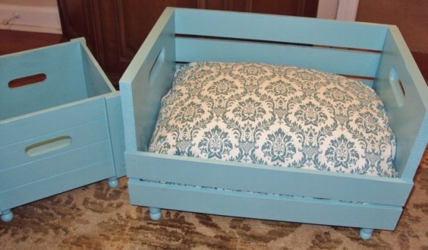 DIY Dog Crate Bed
 Wood Crate 31 DIY Pet Beds for Your Furry Friends …