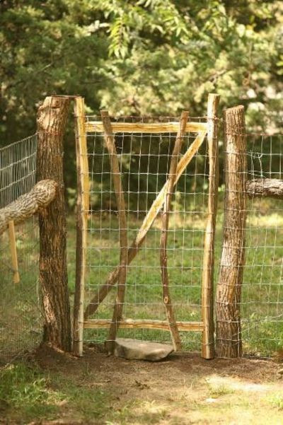 DIY Dog Fencing
 rustic DIY dog fence For my backyard Juxtapost