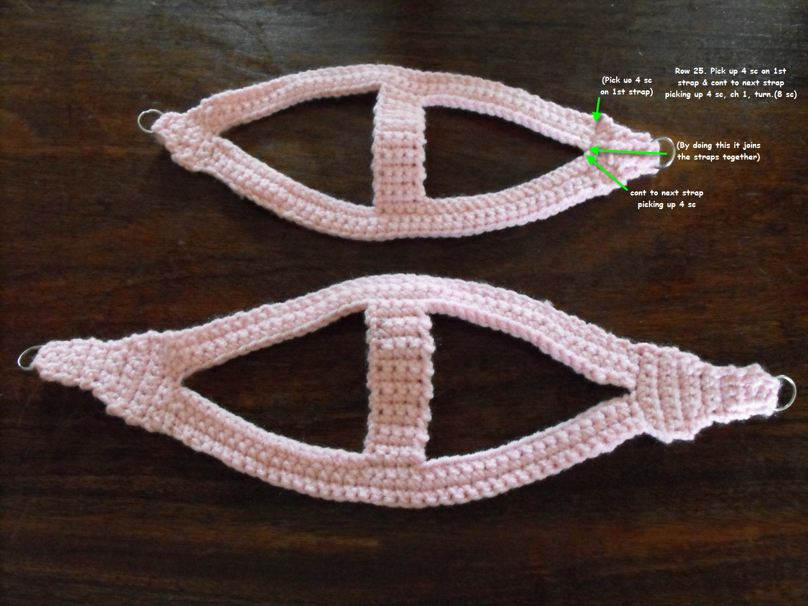 DIY Dog Harness Pattern
 Cro Knit Inspired Creations By Luvs2knit Easy Dog Harness