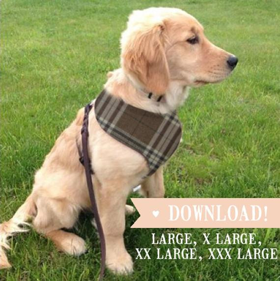 DIY Dog Harness Pattern
 DIY Dog Harness LARGE Breed Sewing Pattern & Full