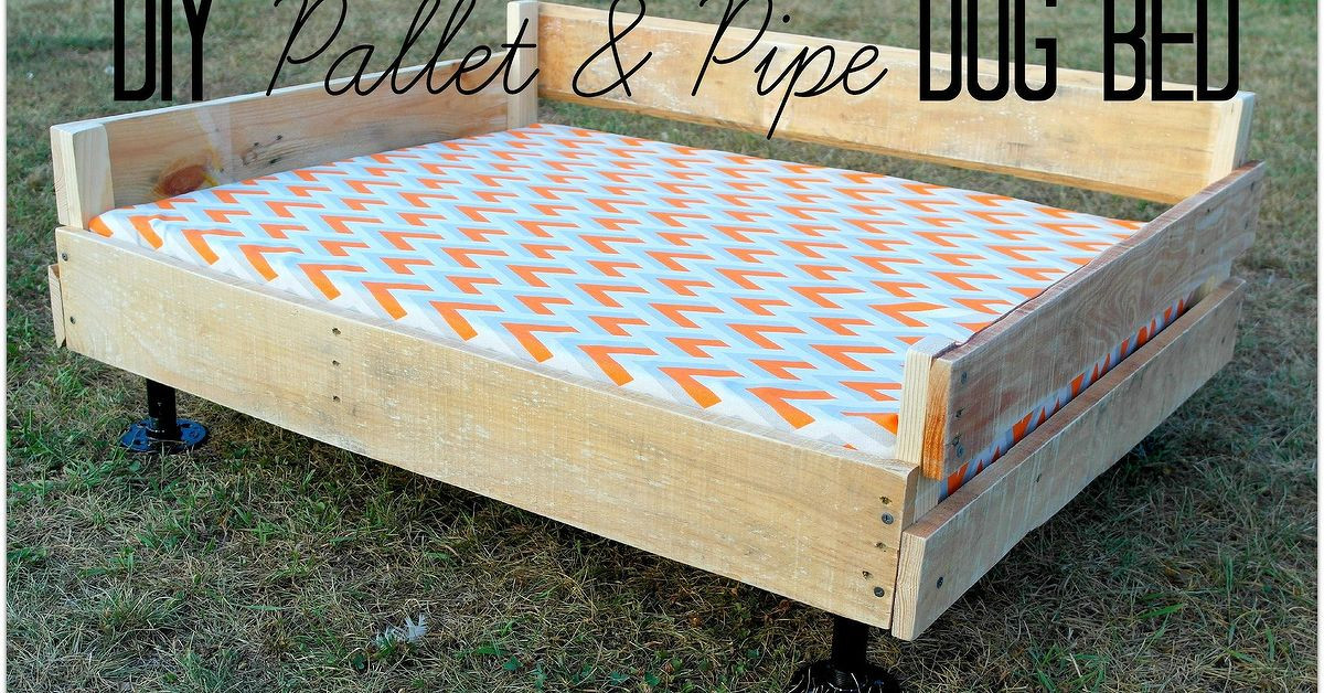 DIY Dog Platform
 Pallet & Pipe Dog Bed Platform