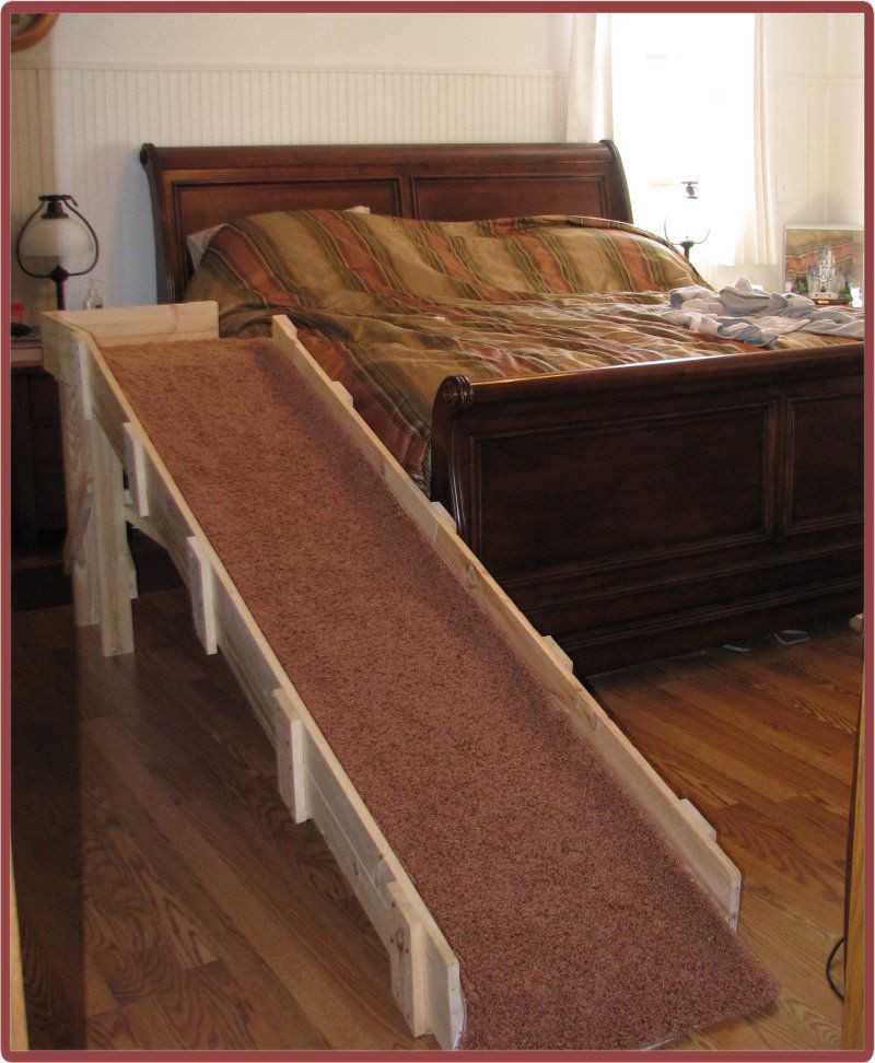 DIY Dog Ramp For High Bed
 Build your own dog ramp Best present to keep those backs