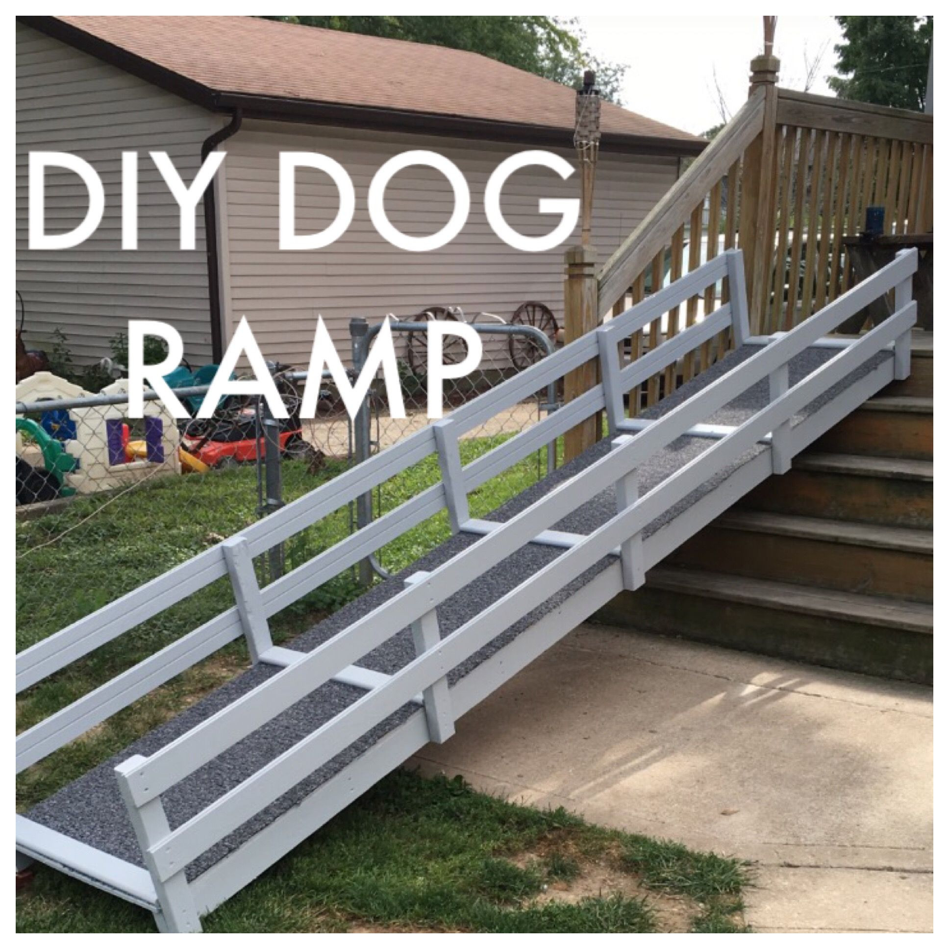 DIY Dog Ramp For Stairs
 Image result for diy dog ramp