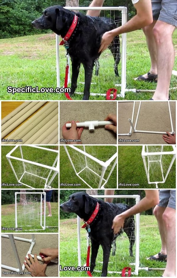 DIY Dog Shower
 How to Make PVC Dog Wash