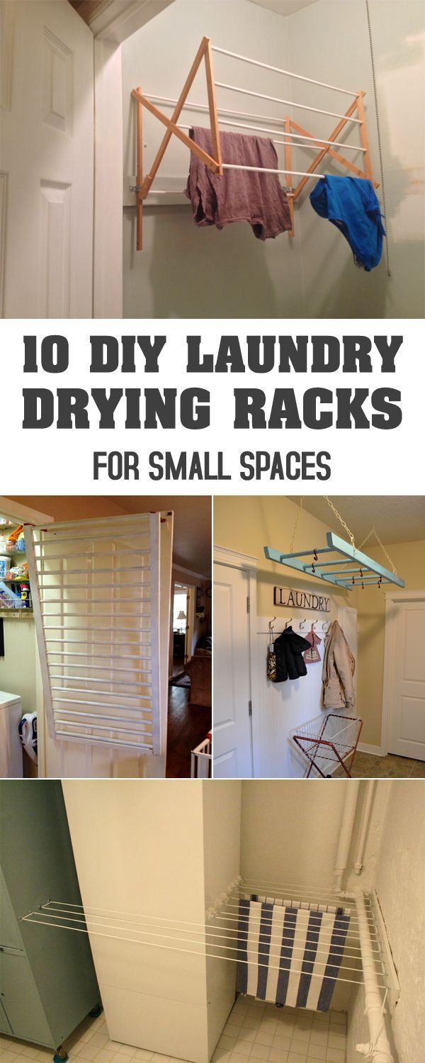 DIY Drying Racks
 10 DIY Laundry Drying Racks For Small Spaces