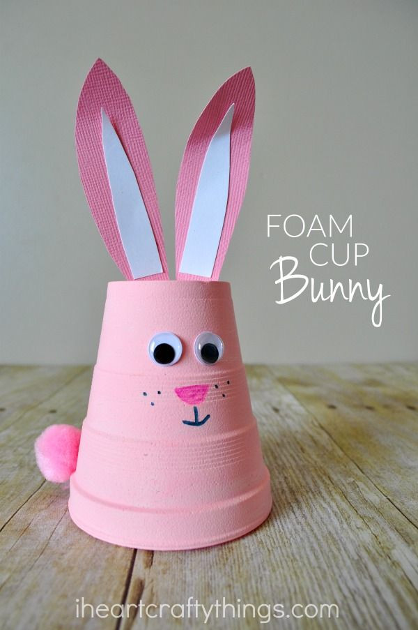 DIY Easter Crafts For Toddlers
 How to Make a Super Cute Foam Cup Bunny Craft