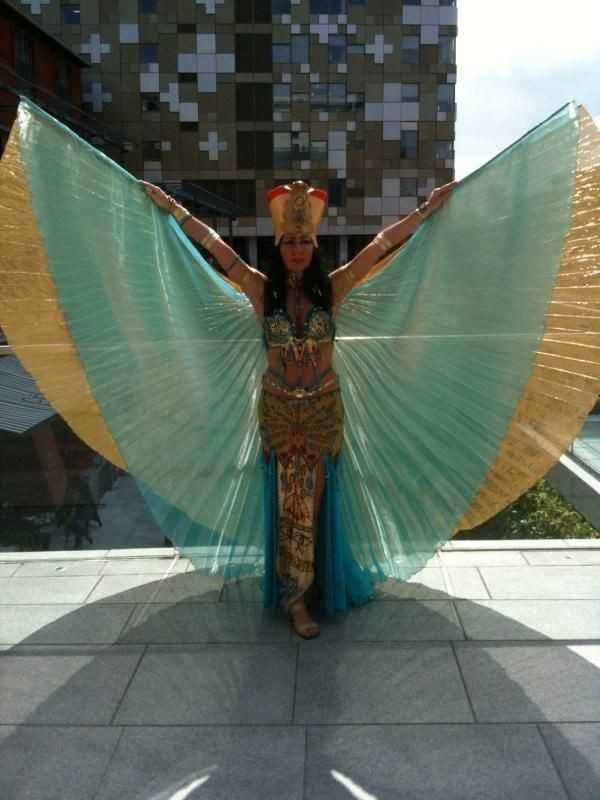 DIY Egyptian Goddess Costume
 A Cleopatra Costume With Wings
