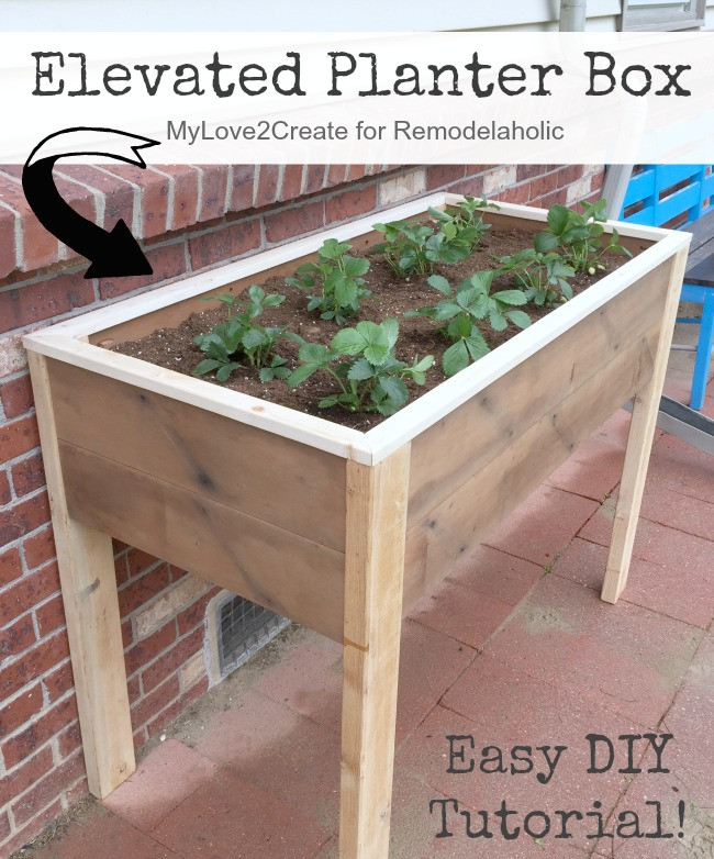 DIY Elevated Planter Box
 Remodelaholic