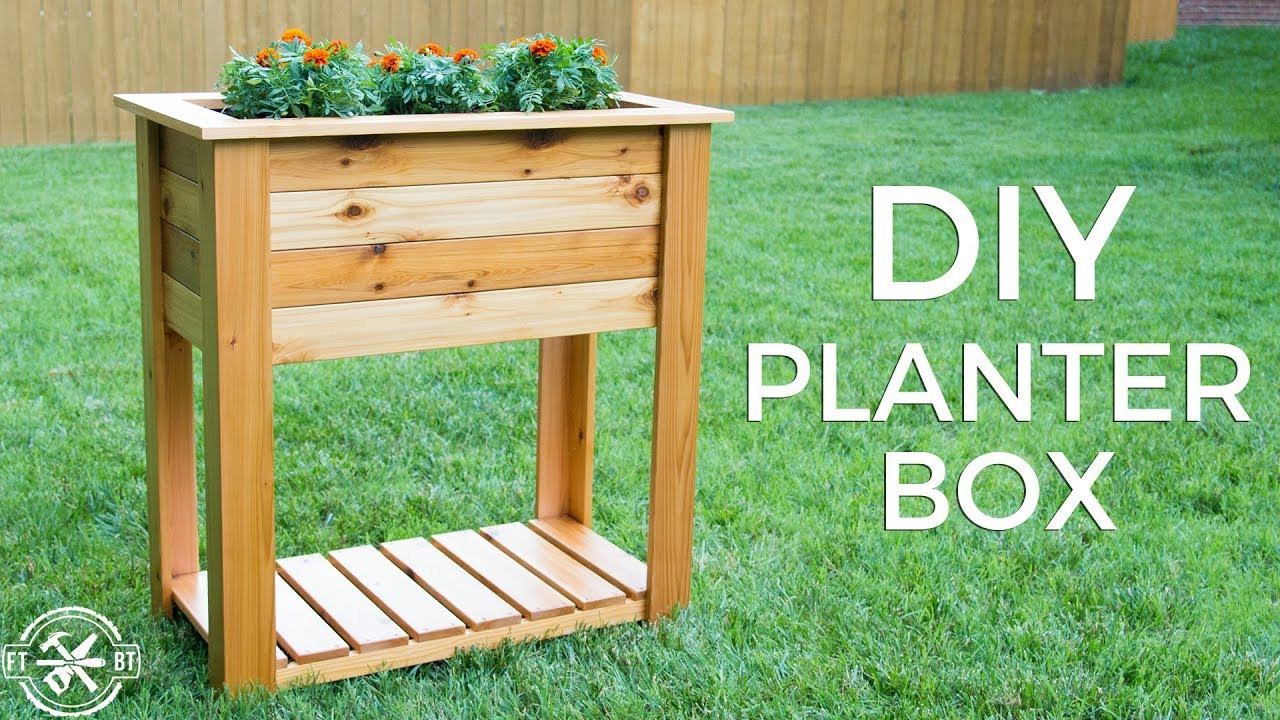 DIY Elevated Planter Box
 DIY Raised Planter Box with Hidden Drainage