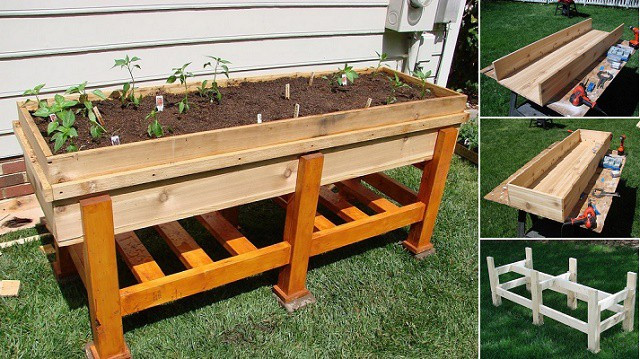 DIY Elevated Planter Box
 DIY Planter Box That Is Just The Right Height
