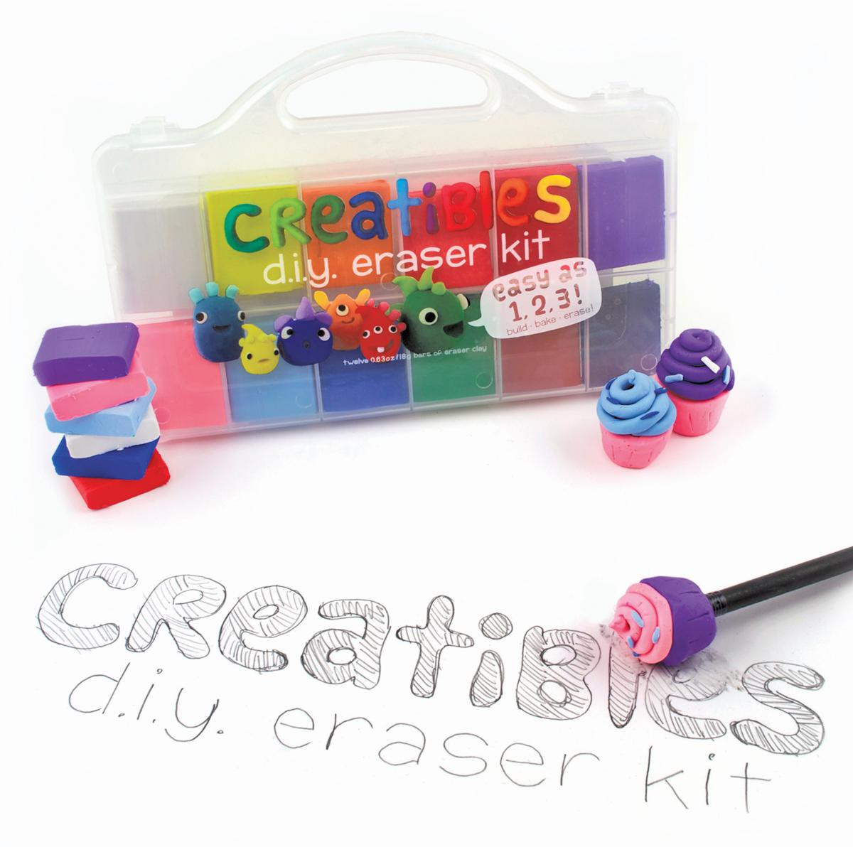 DIY Eraser Kits
 Creatibles DIY Erasers Kit Set of 12 Colors Spring