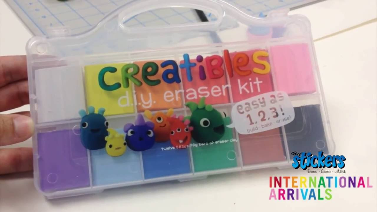 DIY Eraser Kits
 Creatibles DIY Eraser Kit 12 Clay Colours