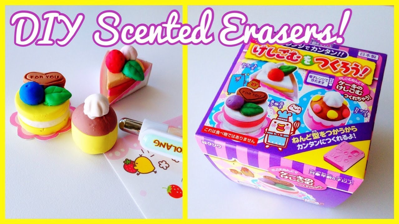 DIY Eraser Kits
 DIY Scented Erasers [Kutsuwa Japanese Cake Eraser Kit