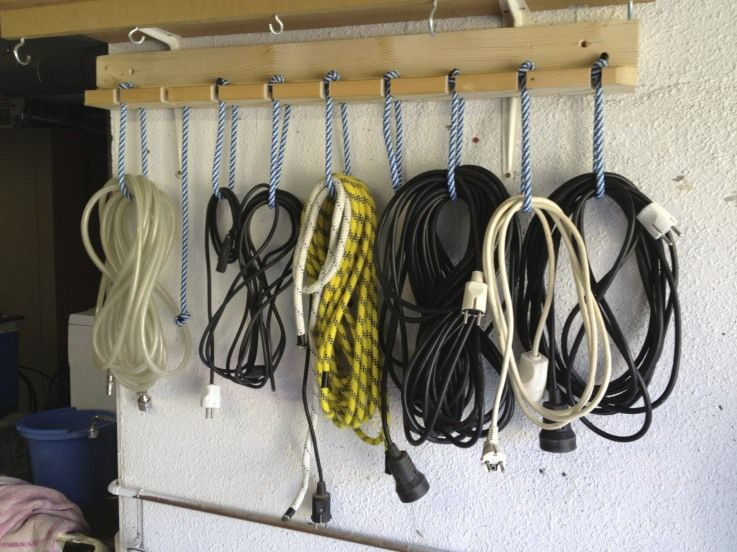 DIY Extension Cord Organizer
 15 Affordable DIY Garage Storage Ideas That You Need To