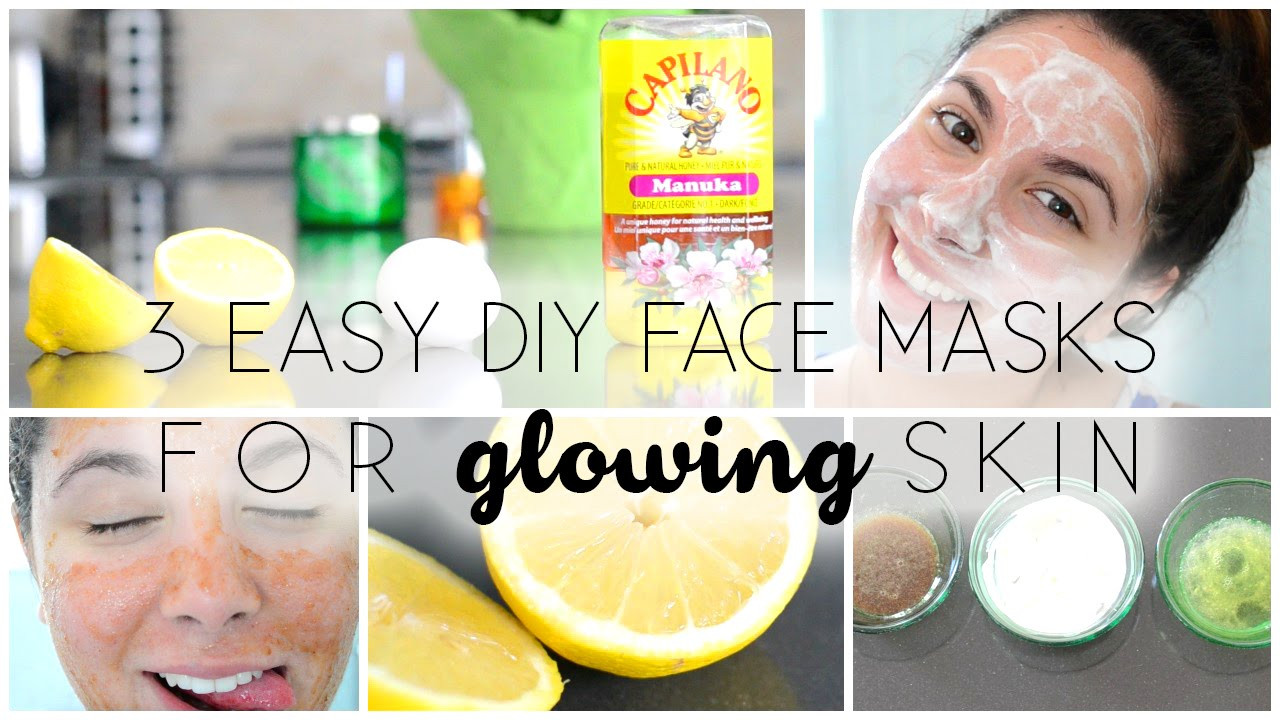 DIY Facial Mask For Glowing Skin
 3 Easy DIY Face Masks ♡ For GLOWING Skin