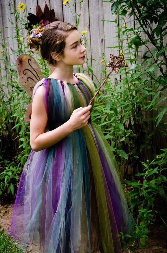 DIY Fairy Costumes For Kids
 Forest Fairy TuTu Dress Flower Girl Costume by